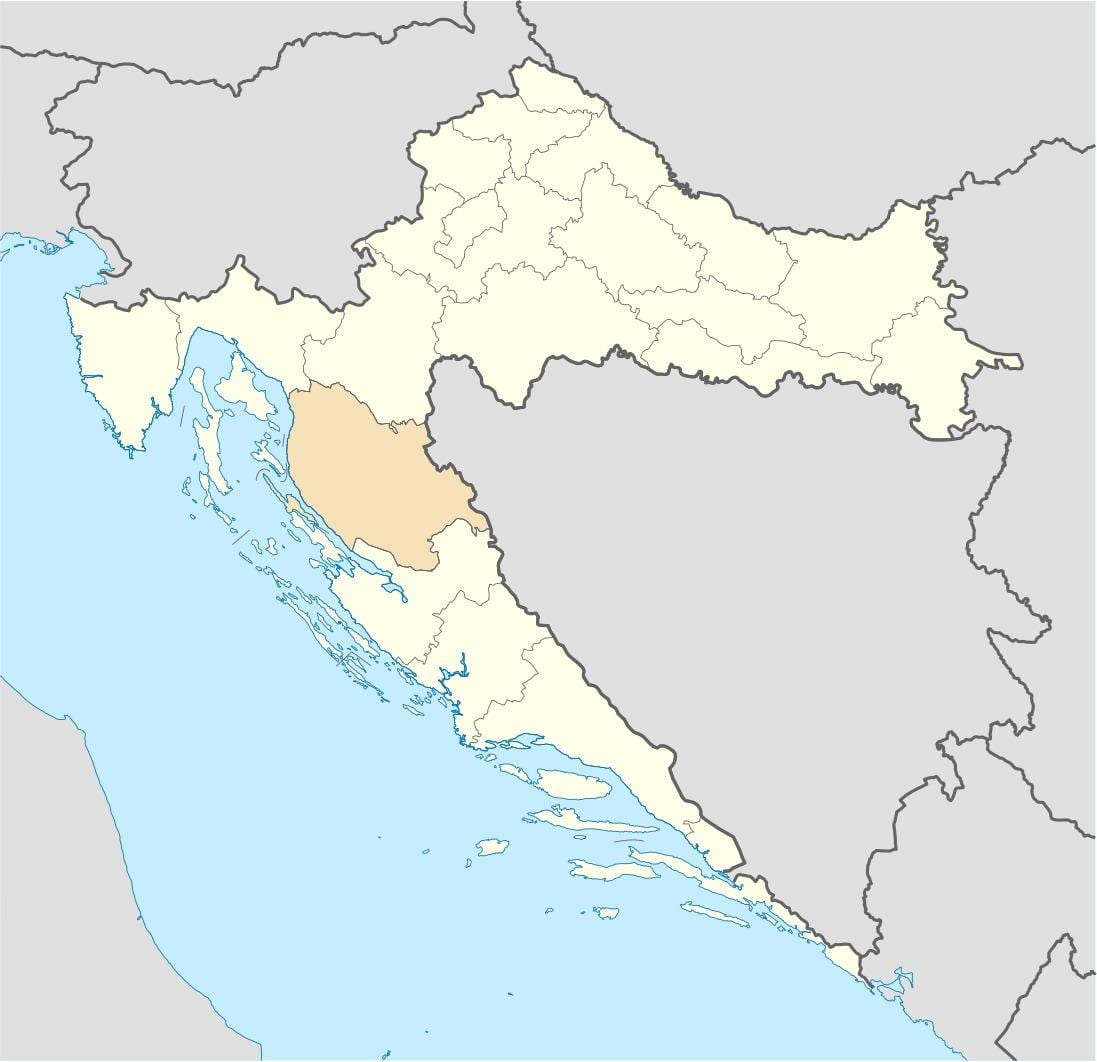 сіни Хорватія карта