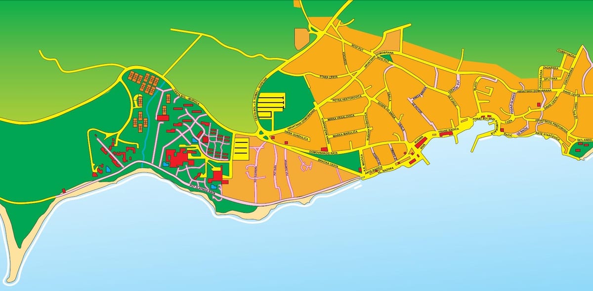 карта брач, Хорватія