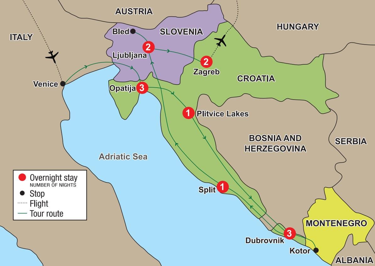 карта опатії Хорватія