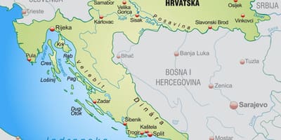 Північна Хорватія карта