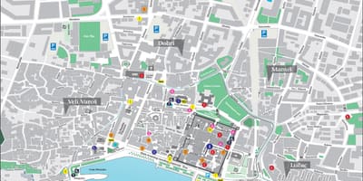 Карта старого міста спліта, Хорватія
