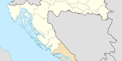 Карта далмація, Хорватія 