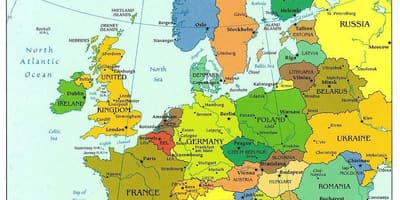 Карта світу, показує Хорватія