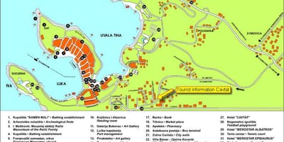 Карта цавтат Хорватія 
